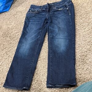 American Eagle Outfitters Dark Blue Straight Leg Jeans